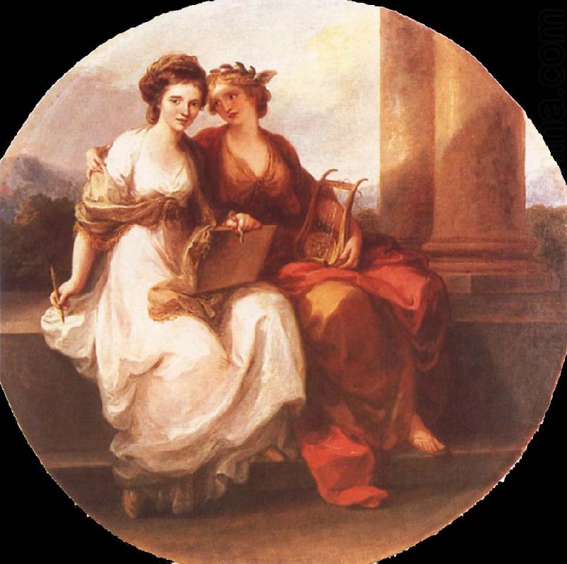 Angelica Kauffmann Allegory of Poetry and Painting china oil painting image